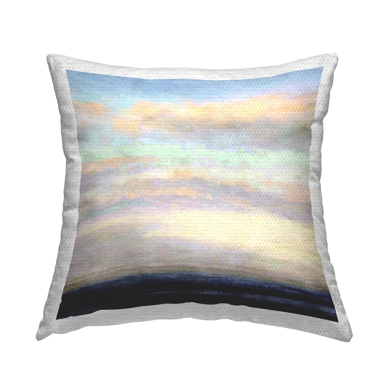 Ombre Pastel Sky Design by Suzanne Nicoll Outdoor Printed Pillow